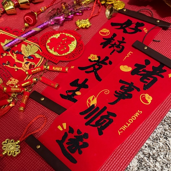 Red and Gold Chinese New Year Decorations